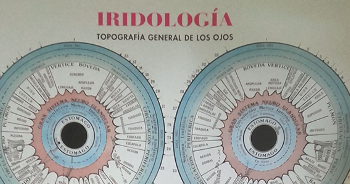 lamina de iridologia diagnostico de iridología